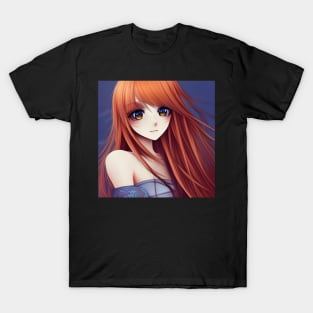 Beaux Animes Art Anime Girl illustration Design T-Shirt